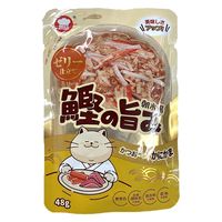 朝市場 猫用 鰹の旨みゼリー かつおとかにかま 48g 1セット（1袋×24）F&Bell キャットフード パウチ