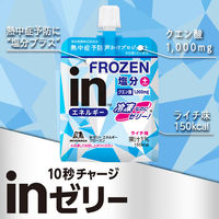 inゼリー（インゼリー） エネルギーフローズン 塩分プラス ライチ味  1セット（1個（180g）×6） クエン酸 森永製菓