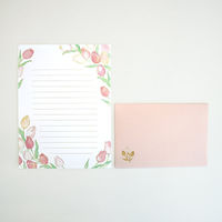 包む レターセット 水彩 ピュアチューリップ TL096 1個