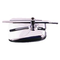 ALBA オーバルクロムメッキミラー/正ネジ10mm(位置調整機能付) 101-044 1箱（直送品）