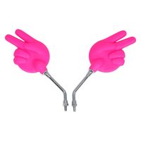 ALBA じゃんけんミラー(ちょき)/ピンク 正ネジ8mm 101-049 1箱（直送品）