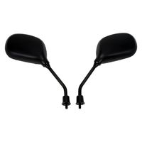 ALBA バックミラー/スクーター用楕円/ 正ネジ8mm 左右セット(Eマーク取得) 101-009 1箱（直送品）