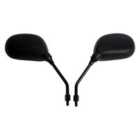 ALBA バックミラー/スクーター用楕円/ 正ネジ8mm 左右セット 101-001 1箱（直送品）