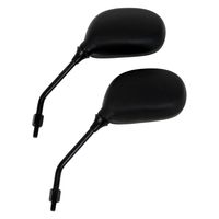 ALBA バックミラー/スクーター用楕円/ 正ネジ8mm 左2本セット 101-005 1箱（直送品）