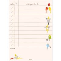 デザインフィル メモ やることリスト 80枚入 トリ柄 91802106 1冊