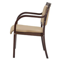 ファミリー・ライフ 立ち座りサポート ダイニングチェア ハニカムメッシュクッション付き ダークブラウン 0430220 1脚（直送品）