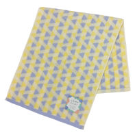 林 やわらかフェイスタオル クリーミートライアングル パープル FO411205 1枚