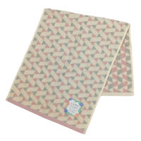 林 やわらかフェイスタオル クリーミートライアングル ピンク FO411202 1枚