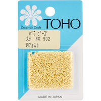 TOHO 丸小ビーズ バラパックビーズ 外径約2.2mm 約7g入り No.902 MSB-902-BA 1箱(5枚入)（直送品）