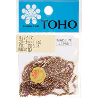 TOHO スリーカットビーズ 糸通しビーズ 外径約2.2mm 1m入り CR-514 MSB-CR514-PC 1箱(5枚入)（直送品）