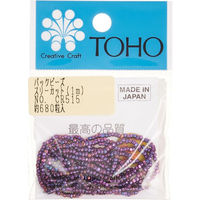 TOHO スリーカットビーズ 糸通しビーズ 外径約2.2mm 1m入り CR-515 MSB-CR515-PC 1箱(5枚入)（直送品）