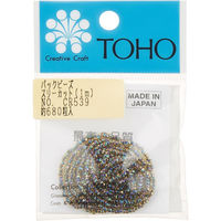 TOHO スリーカットビーズ 糸通しビーズ 外径約2.2mm 1m入り CR-539 MSB-CR539-PC 1箱(5枚入)（直送品）