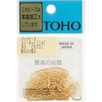 TOHO スリーカットビーズ 糸通しビーズ 外径約2.2mm 1m入り CR-701 MSB-CR701-PC 1箱(5枚入)（直送品）