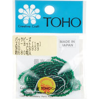TOHO スリーカットビーズ 糸通しビーズ 外径約2.2mm 1m入り CR-939 MSB-CR939-PC 1箱(5枚入)（直送品）