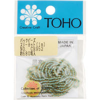 TOHO スリーカットビーズ 糸通しビーズ 外径約2.2mm 1m入り CR-952 MSB-CR952-PC 1箱(5枚入)（直送品）