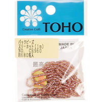 TOHO スリーカットビーズ 糸通しビーズ 外径約2.2mm 1m入り CR-960 MSB-CR960-PC 1箱(5枚入)（直送品）