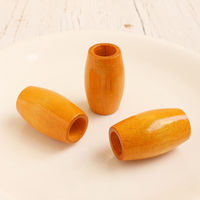 TOHO ウッドビーズ 約22×32mm イエロー 3個入 NN32-5 1箱(5枚入)（直送品）