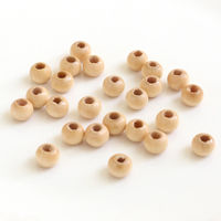 TOHO(トーホー) TOHO ウッドビーズ 6mm ベージュ 25個入 NR6-1 1箱(5枚入)（直送品）