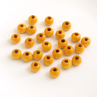 TOHO(トーホー) TOHO ウッドビーズ 8mm イエロー 25個入 NR8-5 1箱(5枚入)（直送品）