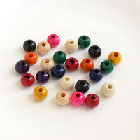 TOHO(トーホー) TOHO ウッドビーズ 8mm ミックスカラー 25個入 NR8-M 1箱(5枚入)（直送品）