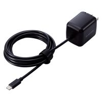 ノートPC用ACアダプター パソコン充電器 PD 45W タイプCケーブル一体型 2ｍ ACDC-PD8345BK エレコム 1個（直送品）
