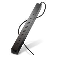 延長コード 10個口 スイッチ無し ホコリシャッター付 固定&吊下可能 1m ブラックECT-0101BK エレコム 1個