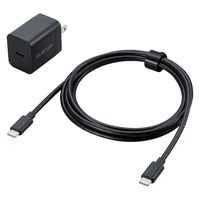 USB充電器 PD 20W USB-C×1 タイプC ケーブル付属 1.5m 黒 MPA-ACCP7120BK エレコム 1個