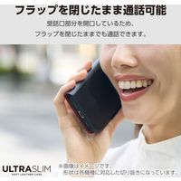 Galaxy S24 ケース レザー 手帳型 マグネット 衝撃吸収 超軽量 ブラック PM-G241PLFUBK エレコム 1個（直送品）