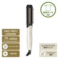 ヘアアイロン コンパクト 温度調節 2段階【140℃-180℃】 ホワイト TB460A-W テスコム 1個（直送品）