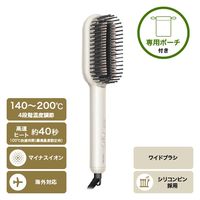 ヘアアイロン ワイドブラシ 温度調節 正円形状グリップ 海外対応 ピンクゴールド TB560A-W テスコム 1個（直送品）