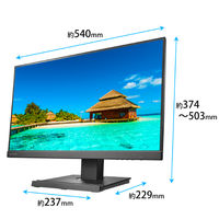 アイ・オー・データ機器 23.8型ワイド液晶モニター Type-C対応/上下昇降機能/画面回転機能 LCD-C241DB-F 1台