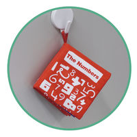 アーテック カシャカシャ布絵本(数字) 7308 1セット(8個)（直送品）