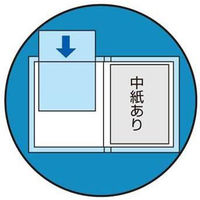 コクヨ クリヤーブック<POSITY> (固定式)A4縦20枚ポケット 濃灰 P3ラ-L20NDM 1セット(1冊×10)