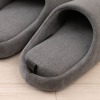 センコー SDS スムージィパイル スリッパ S:約21-22.5cm チャコール BBC231020 1足（直送品）