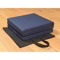 西川 ごろ寝マットスイート 五つ折り仕様 高反発ウレタン コンパクト収納 休憩 レジャー 防災対策にも ネイビー 1枚