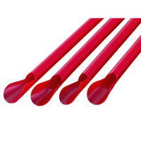 スプーンストロー 赤 裸 500本入 4303085 1ケース(20個(1個×20))（直送品）