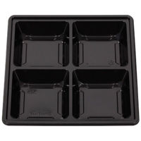 北原産業 仕出し弁当容器 70-70 福茶 如月 黒セット BSDP-09003 1ケース(50個(25個×2)（直送品）