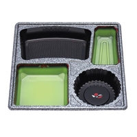 北原産業 仕出し弁当容器 85-85 福茶 睦月 亜麻銀セット BSDP-09303 1ケース(40個(20個×2)（直送品）