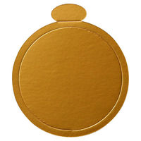 ヤマニパッケージ ケーキ箱 デコホワイト150 5号 中央差し 金台紙付丸型 DE-221TM 1ケース(100個(1個×100)（直送品）