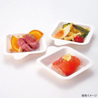 アートナップ パルプモールド 環境良品ミニプレート角 8枚入 EF-120 1ケース(180個(10個×18)（直送品）