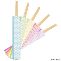 九州紙工 割箸 HANAシリーズ差し込み箸HANA三つ折 麻の葉杉利久24cm HANA-204H 1ケース(2500個(100個×25)（直送品）