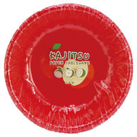 アートナップ 紙皿 KAJITSU ペーパーボール(3柄ソート)4枚入 KT-82 1ケース(120個(10個×12)（直送品）