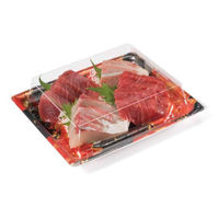 リスパック 刺身容器 楽ヶ峰 20-17B 工芸赤 FLHK363 1ケース(300個(50個×6)（直送品）