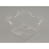 リスパック フルーツ容器 バイオカップ キューブ 15-75B ゲイト 穴4H PABK616 1ケース(600個(50個×12)（直送品）