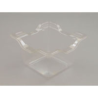 リスパック フルーツ容器 バイオカップ キューブ 13-80B ゲイト 穴4H PABK608 1袋(50個)（直送品）