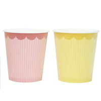 アートナップ 紙コップ ストライプ柄断熱紙コップ(2色アソート)8個入 ST-46 1ケース(160個(10個×16)（直送品）