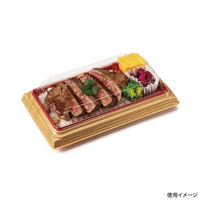 リスパック 弁当容器 バイオ晴箱3B えんじゅ RHHN504 1ケース(900個(50個×18)（直送品）