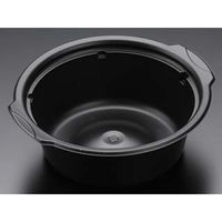 リスパック 麺容器 バイオデリカ NB170B 深 黒 RHIF699 1ケース(600個(50個×12)（直送品）