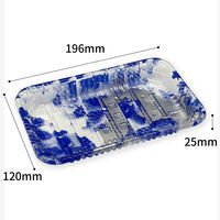 リスパック 透明トレー バイオPET AC-20-12T みぞれ青 FSFV852 1ケース(1200個(100（直送品）