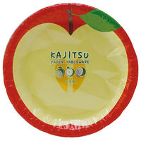 アートナップ 紙皿 KAJITSU ペーパープレート(3柄アソート)5枚入 KT-32 1ケース(120個(10個×12)（直送品）